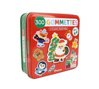 Boîte métal - 300 gommettes noël