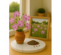 300 Graines de Nielle des Blés Rose - Lychnis des moissons - fleur sauvage et délicate - Agrostemma githago Milas - Fleur Jardin - 449