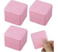 300 Lingettes Coton Non Pelucheuses Rose Dégraissantes pour Ongles Gel Vernis Semi-Permanent Soin Propre Rapide