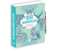 300 Mandalas - Animaux à colorier - Collectif - Editions 365 - broché - Livre-jeu