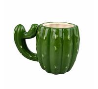 300 ml/10 oz Nordic Creative Cactus Tasse en céramique Couple Forme de plante Creative 3D Tasse à eau pour bureau, maison, restaurant, café-Cactus Mug-301-400ml