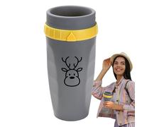 300 ml de tasse d'eau twispable - tasse d'eau proches tordable, tasse de café de voyage ergonomique | Coupe thermique de fuite avec paille, portable pour les étudiants, les filles, les femmes, les gar