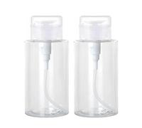 300 ML Pompe Dissolvant Bouteilles à Pompe,Flacon Pompe Vide,Pompe Distributeur Distributeur Pression 2 Pièces Flacon Pompe Vide Plastique Distributeur de Liquide,pour Démaquillant,Vernis à Ongles