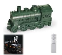 300 Ml Train Humidifier, Train Diffusers for Essential Oils, Dual-Color Adjustable Breathing Ambient Light, with Remote Control and Automatic Shut-Off Function, for Bedrooms, Desks (Green)