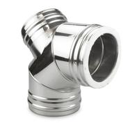 Ø 300 mm Schiedel ICS Coude 90° avec trappe de visite Combustible solide