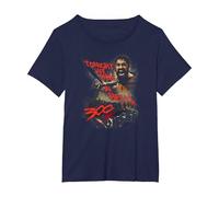 300 Movie Dine in Hell T-Shirt, Femme Grandes Tailles, Bleu Marine, 1X