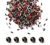 300 Pcs 5mm Pierre a Briquet avec Flacon de Rangement, Multicolore
