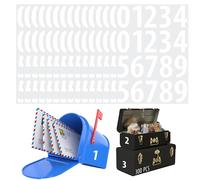 300 PCS Autocollants Numériques, Autocollants Numériques en Vinyle Imperméable de 5cm, Numéros Consécutifs de 0 à 9, Autocollants Autocollants Sans Résidu pour Bureau, Classe, Intérieur, Boîtes