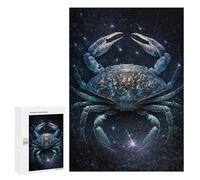 300 PCS Casse-têtes pour Adolescents Cosmic Crab Constellation Artwork Casse-têtes pour Adolescents Activités Familiales pour Anniversaire, Noël Et Cadeaux Uniques 300 PCS