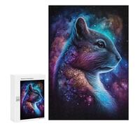 300 PCS Casse-têtes pour Adolescents Cosmic Squirrel Art Print-4 Casse-têtes pour Adolescents Activités Familiales pour Anniversaire, Noël Et Cadeaux Uniques 300 PCS