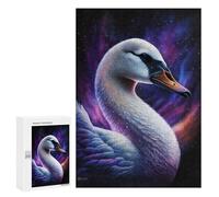 300 PCS Casse-têtes pour Adolescents Cosmic Swan Art Print-12 Casse-têtes pour Adolescents Activités Familiales pour Anniversaire, Noël Et Cadeaux Uniques 300 PCS