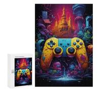 300 PCS Casse-têtes pour Adolescents Fantasy Game Controller Artwork Casse-têtes pour Adultes Jeu Pratique Défi Difficile Cadeaux Uniques pour Anniversaire Et Noël 300 PCS