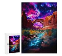 300 PCS Casse-têtes pour Adolescents Galactic Desert Oasis -1 Casse-têtes pour Adultes Jeu Pratique Défi Difficile Cadeaux Uniques pour Anniversaire Et Noël 300 PCS