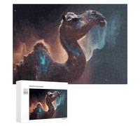 300 PCS Casse-têtes pour Adolescents Galactic Horse Cosmic Artwork -1 Casse-têtes pour Adultes Jeu Pratique Défi Difficile Cadeaux Uniques pour Anniversaire Et Noël 300 PCS