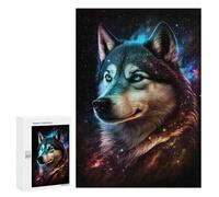 300 PCS Casse-têtes pour Adolescents Galactic Wolf Portrait -41 Casse-têtes pour Adolescents Activités Familiales pour Anniversaire, Noël Et Cadeaux Uniques 300 PCS