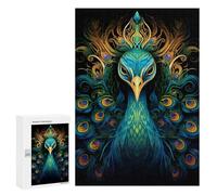 300 PCS Casse-têtes pour Adolescents Magical Peacock Artwork Casse-têtes pour Adultes Jeu Pratique Défi Difficile Cadeaux Uniques pour Anniversaire Et Noël 300 PCS