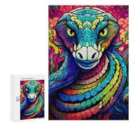300 PCS Casse-têtes pour Adolescents Rainbow Serpent Portrait Casse-têtes pour Adultes Jeu Pratique Défi Difficile Cadeaux Uniques pour Anniversaire Et Noël 300 PCS