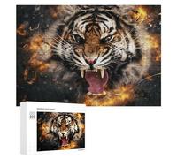 300 PCS Casse-têtes pour Adolescents Wild Tiger Roar Nature's Power Casse-têtes pour Adultes Jeu Pratique Défi Difficile Cadeaux Uniques pour Anniversaire Et Noël 300 PCS