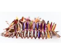 300 pcs Dagger Pressed Glass Beads Crystal Sliperit (00030-29500), 5 x 16 mm, Glass, Czech Republic