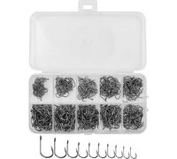 300 Pcs Fishing Hook Fishing Hooks Fishing Hooks Carbon Steel Barbed Hooks For Freshwater And Sea Fishing With Storage Box