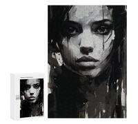 300 PCS Jeux De Puzzle pour Adolescents Abstract Monochrome Portrait Jeux De Puzzle pour Adolescents : Détente, Divertissement Et Humour, Cadeaux Anti-Stress 300 PCS