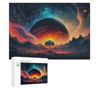 300 PCS Jeux De Puzzle pour Adolescents Alien Planet with Surreal Landscape Jeux De Puzzle pour Adolescents : Détente, Divertissement Et Humour, Cadeaux Anti-Stress 300 PCS