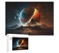 300 PCS Jeux De Puzzle pour Adolescents Distant Planet with Fiery Atmosphere -1 Jeux De Puzzle pour Adolescents : Détente, Divertissement Et Humour, Cadeaux Anti-Stress 300 PCS
