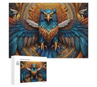 300 PCS Jeux De Puzzle pour Adolescents Eagle Artwork with Feathers Jeux De Puzzle pour Adolescents : Détente, Divertissement Et Humour, Cadeaux Anti-Stress 300 PCS