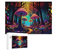300 PCS Jeux De Puzzle pour Adolescents Enchanted Mushroom Forest Jeux De Puzzle pour Adolescents : Détente, Divertissement Et Humour, Cadeaux Anti-Stress 300 PCS