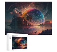 300 PCS Jeux De Puzzle pour Adolescents Fantasy Island with Celestial Sphere Jeux De Puzzle pour Adolescents : Détente, Divertissement Et Humour, Cadeaux Anti-Stress 300 PCS