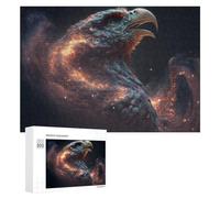 300 PCS Jeux De Puzzle pour Adolescents Galactic Eagle Cosmic Artwork Jeux De Puzzle pour Adolescents : Détente, Divertissement Et Humour, Cadeaux Anti-Stress 300 PCS