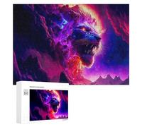 300 PCS Jeux De Puzzle pour Adolescents Galactic Lion Roar Jeux De Puzzle pour Adolescents : Détente, Divertissement Et Humour, Cadeaux Anti-Stress 300 PCS
