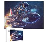 300 PCS Jeux De Puzzle pour Adolescents Space Motorcycle Adventure Jeux De Puzzle pour Adolescents : Détente, Divertissement Et Humour, Cadeaux Anti-Stress 300 PCS