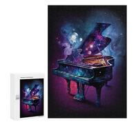 300 PCS Puzzle Cosmic Piano Fantasy-2 Puzzle pour Adolescents Course De Vitesse Manuelle Liste De Souhaits avec Le Père Noël Jouets Jeux Éducatifs 300 PCS