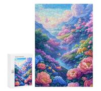 300 PCS Puzzle Flower City Paradise Puzzle pour Adolescents Course De Vitesse Manuelle Liste De Souhaits avec Le Père Noël Jouets Jeux Éducatifs 300 PCS