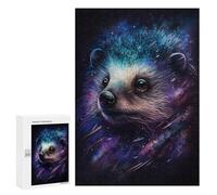 300 PCS Puzzle Galactic Hedgehog Art Print -4 Puzzle pour Adolescents Course De Vitesse Manuelle Liste De Souhaits avec Le Père Noël Jouets Jeux Éducatifs 300 PCS