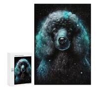 300 PCS Puzzle Galactic Poodle Portrait -4 Puzzle pour Adolescents Course De Vitesse Manuelle Liste De Souhaits avec Le Père Noël Jouets Jeux Éducatifs 300 PCS