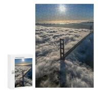 300 PCS Puzzle Golden Gate Bridge in Fog-2 Puzzle pour Adolescents Course De Vitesse Manuelle Liste De Souhaits avec Le Père Noël Jouets Jeux Éducatifs 300 PCS