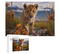 300 PCS Puzzle pour Adolescents A Young Lion Puzzle pour Adultes : Jeu De Réflexion Et De Rapidité, Défi À Relever 300 PCS