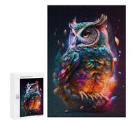 300 PCS Puzzle pour Adolescents Amazing Owl Puzzle Adulte, Jouet, Décoration Murale, Course De Vitesse Manuelle, Cadeaux Uniques pour Anniversaire Et Noël 300 PCS