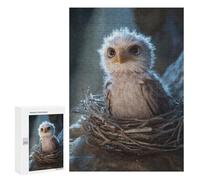 300 PCS Puzzle pour Adolescents Baby Eagle in Nest Puzzles pour Adultes Jeu Manuel Assemblage De Motifs Cadeaux Uniques pour Anniversaire Et Noël 300 PCS