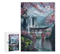 300 PCS Puzzle pour Adolescents Beautiful View in The Lake Jeu De Puzzle pour Adultes, Casse-tête, Cadeau d'anniversaire, Défi Éducatif 300 PCS