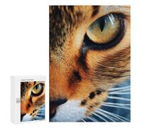 300 PCS Puzzle pour Adolescents Cat Eye Close Up Puzzles pour Adultes Jeu Manuel Assemblage De Motifs Cadeaux Uniques pour Anniversaire Et Noël 300 PCS