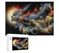 300 PCS Puzzle pour Adolescents Cosmic Abstract Profile Puzzles pour Adolescents, Jouets Anti-Stress, Passe-Temps, Défi Éducatif