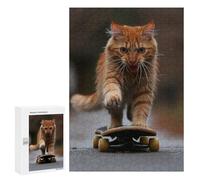 300 PCS Puzzle pour Adolescents Creative Cat Puzzles pour Adultes Jeu Manuel Assemblage De Motifs Cadeaux Uniques pour Anniversaire Et Noël 300 PCS