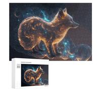 300 PCS Puzzle pour Adolescents Enchanted Fox A Mystical Artwork Puzzles pour Adolescents, Jouets Anti-Stress, Passe-Temps, Défi Éducatif