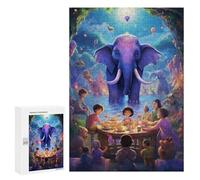 300 PCS Puzzle pour Adolescents Enchanted Tea Party in The Forest Puzzles pour Adolescents, Jouets Anti-Stress, Passe-Temps, Défi Éducatif