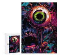 300 PCS Puzzle pour Adolescents Eye-Catching Horror Artwork Puzzles pour Adultes : Analyse Et Logique. Chaque Pièce Est Unique - Casse-têtes pour Toute La Famille 300 PCS