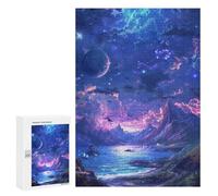 300 PCS Puzzle pour Adolescents Fantasy Galaxy Landscape -3 Puzzles pour Adultes : Analyse Et Logique. Chaque Pièce Est Unique - Casse-têtes pour Toute La Famille 300 PCS