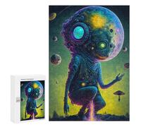 300 PCS Puzzle pour Adolescents Galactic Guardian A Cosmic Being in Space Puzzles pour Adolescents, Jouets Anti-Stress, Passe-Temps, Défi Éducatif